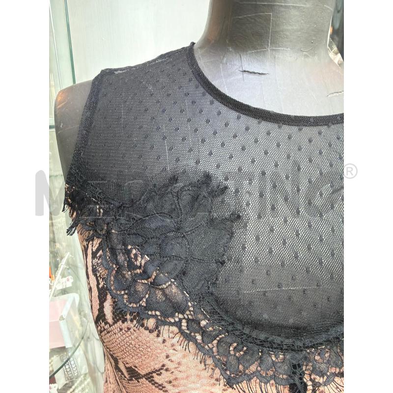 VESTITO DONNA TWINSET ROSA PITONATO CON PIZZO  | Mercatino dell'Usato Trapani via libica 3