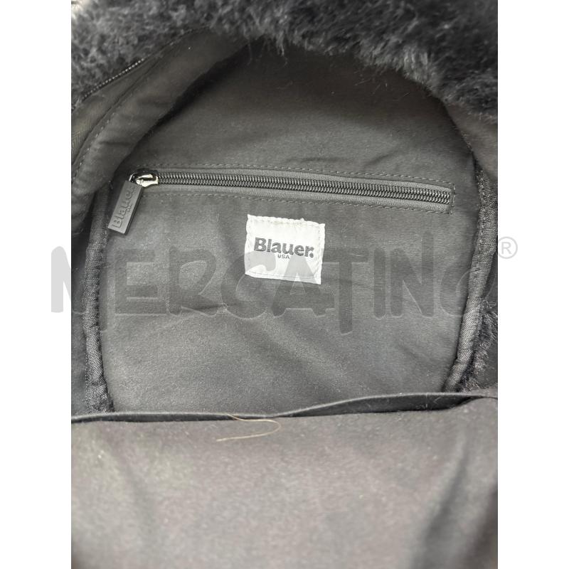 ZAINETTO DONNA BLAUER NERO PELLICCIA SINTETICA | Mercatino dell'Usato Trapani via libica 4