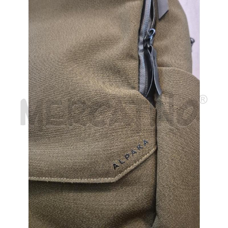 ZAINO ALPAKA VERDE MILITARE IMPERMEABILE  | Mercatino dell'Usato Trapani via libica 2