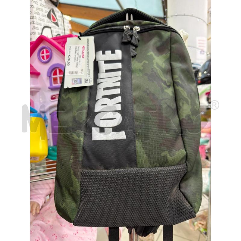 ZAINO FORTINITE VERDE MILITARE O GRIGIO | Mercatino dell'Usato Trapani via libica 1