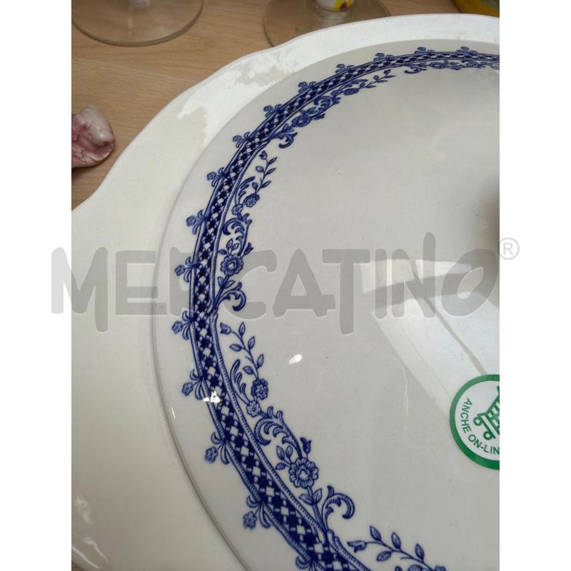 ZUPPIERA PORCELLANA GIRO AZZURRO | Mercatino dell'Usato Trapani via libica 2