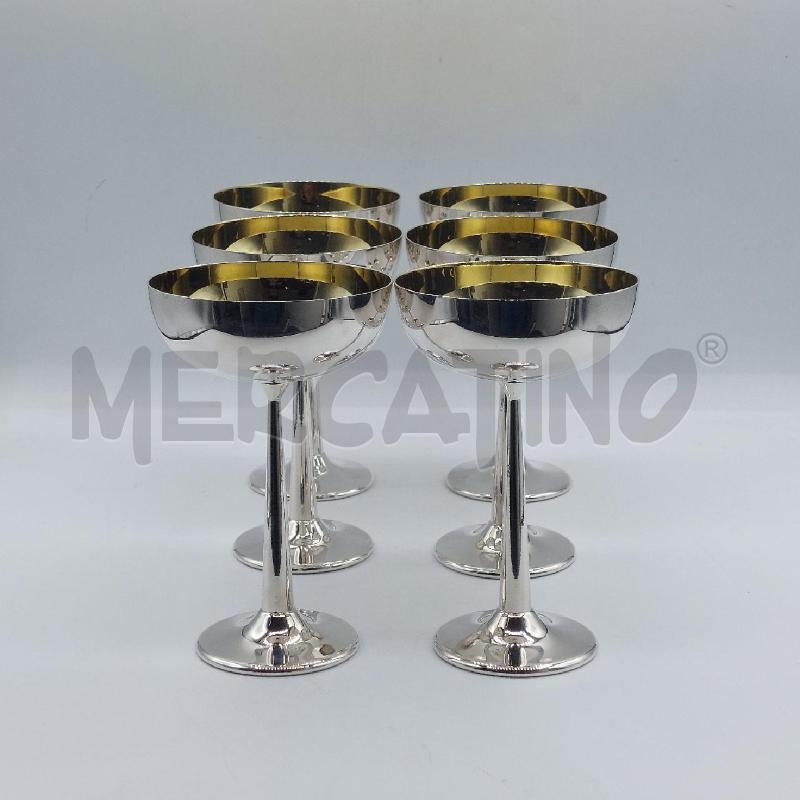 ** COPPE SILVER PZ.6 INTERNO DORATO | Mercatino dell'Usato Alcamo 1