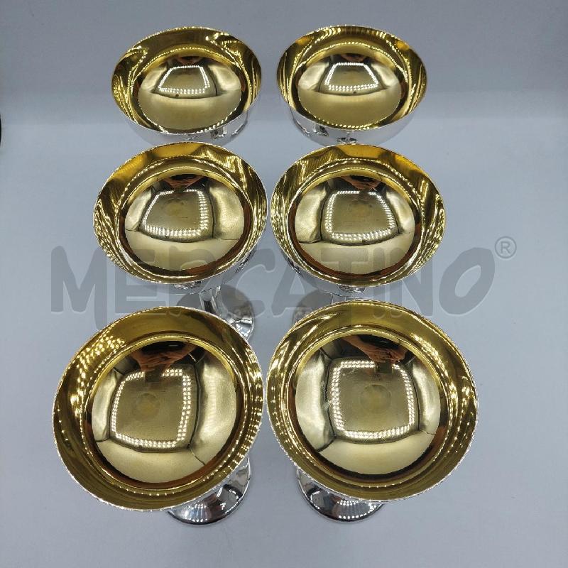 ** COPPE SILVER PZ.6 INTERNO DORATO | Mercatino dell'Usato Alcamo 2