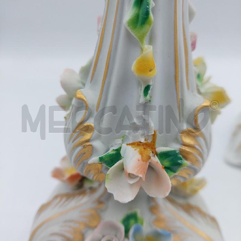 ABAT JOUR PZ.2 CERAMICA CON FIORI | Mercatino dell'Usato Alcamo 3