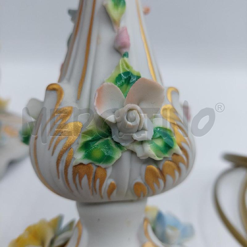ABAT JOUR PZ.2 CERAMICA CON FIORI | Mercatino dell'Usato Alcamo 4