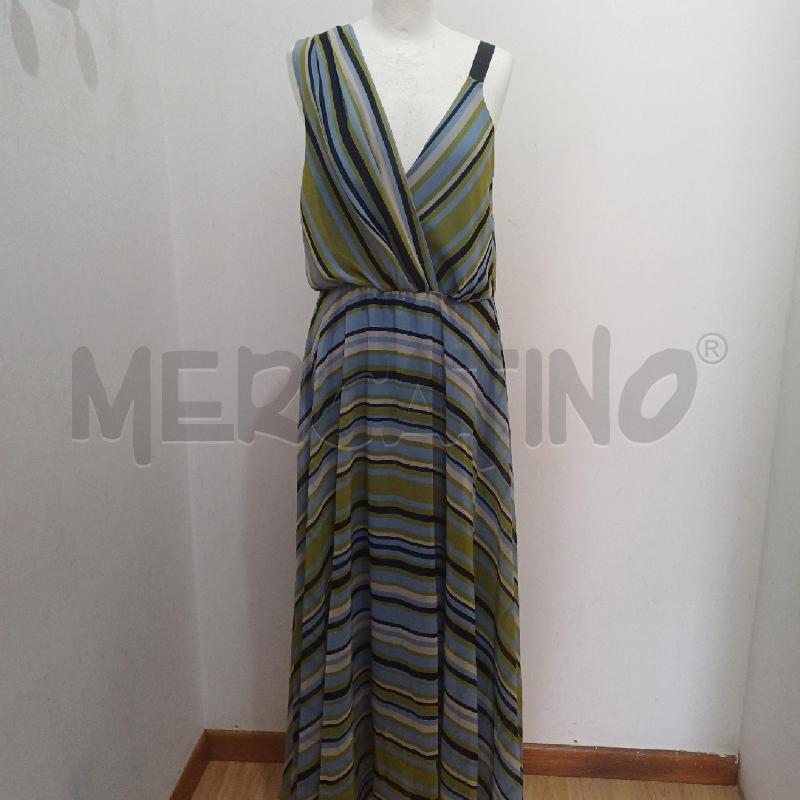 ABITO DONNA AZZURRO VERDE RIGHE OPERA' | Mercatino dell'Usato Alcamo 1
