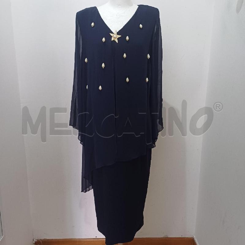 ABITO DONNA BLU PURA SETA CON SCARAMAZZI | Mercatino dell'Usato Alcamo 1