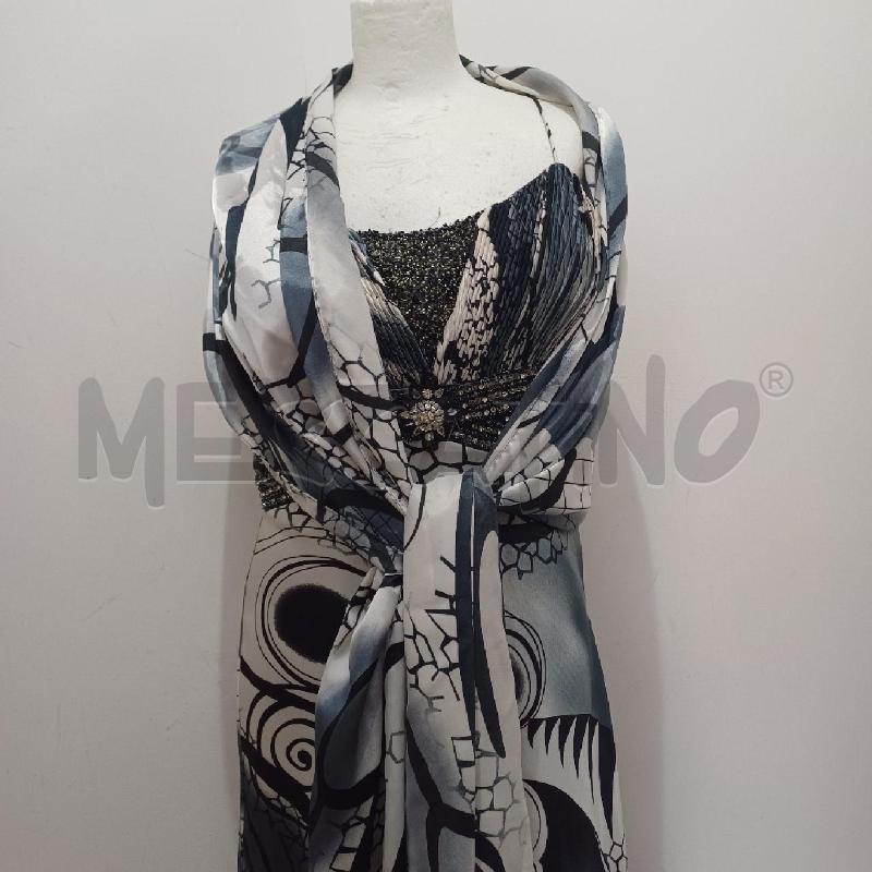 ABITO DONNA ELEGANTE BIANCO NERO+STOLA REGINA | Mercatino dell'Usato Alcamo 2