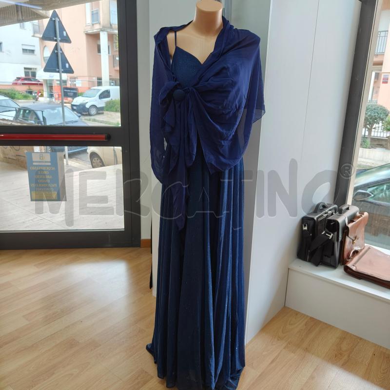 ABITO DONNA ELEGANTE BLU MICROGLITTER DANTHIENNE | Mercatino dell'Usato Alcamo 1