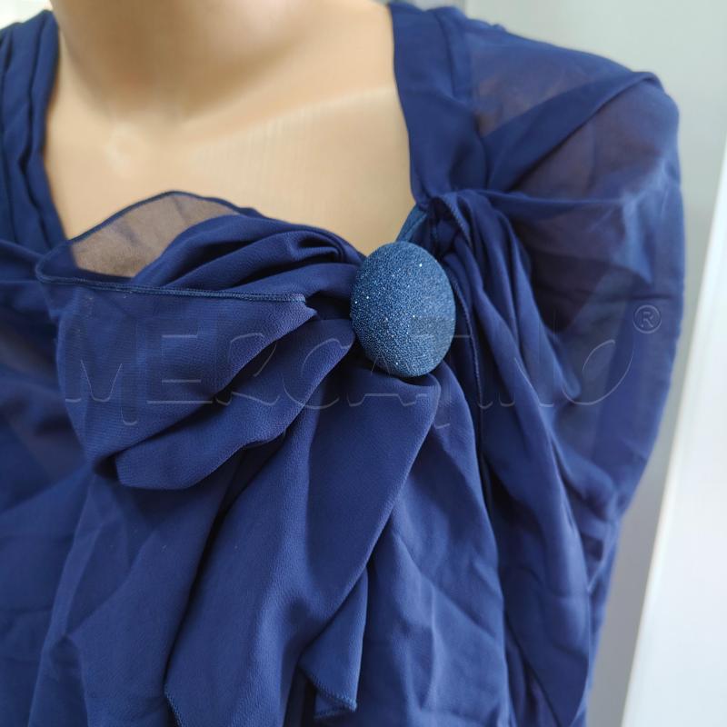 ABITO DONNA ELEGANTE BLU MICROGLITTER DANTHIENNE | Mercatino dell'Usato Alcamo 3