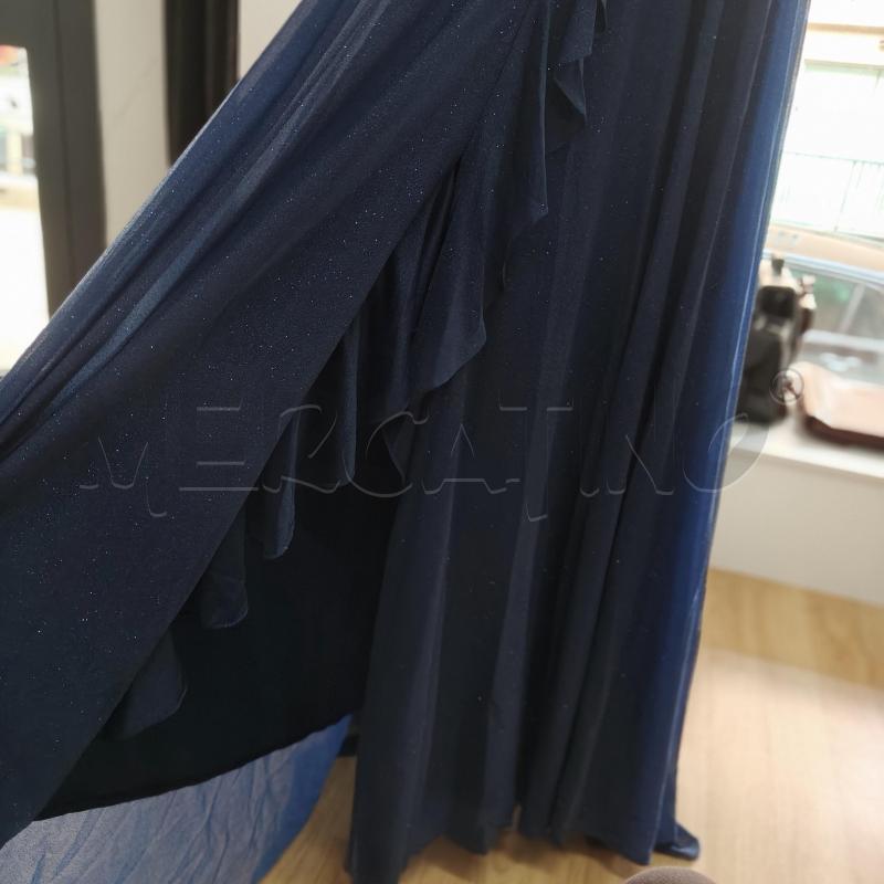 ABITO DONNA ELEGANTE BLU MICROGLITTER DANTHIENNE | Mercatino dell'Usato Alcamo 5