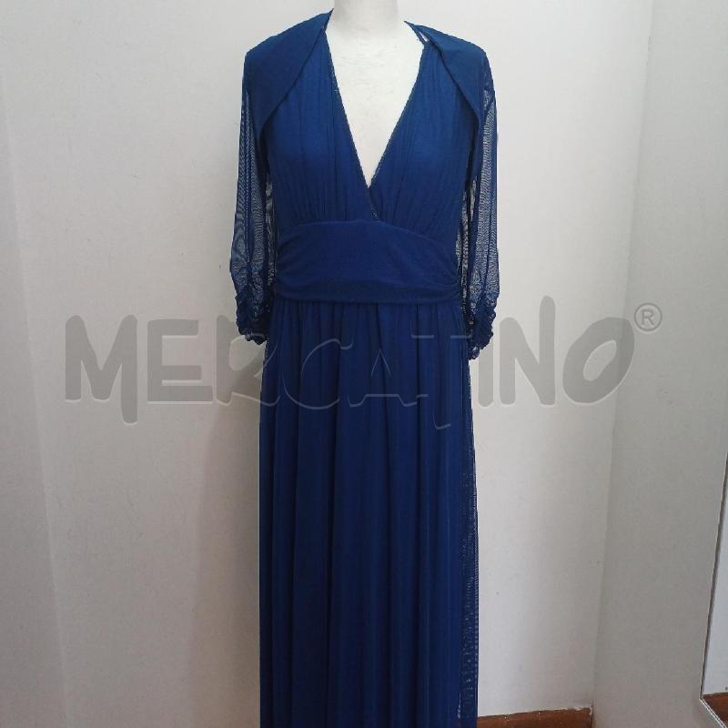 ABITO DONNA ELEGANTE BLU RETINA+COPRISPALLE REBECCA | Mercatino dell'Usato Alcamo 1