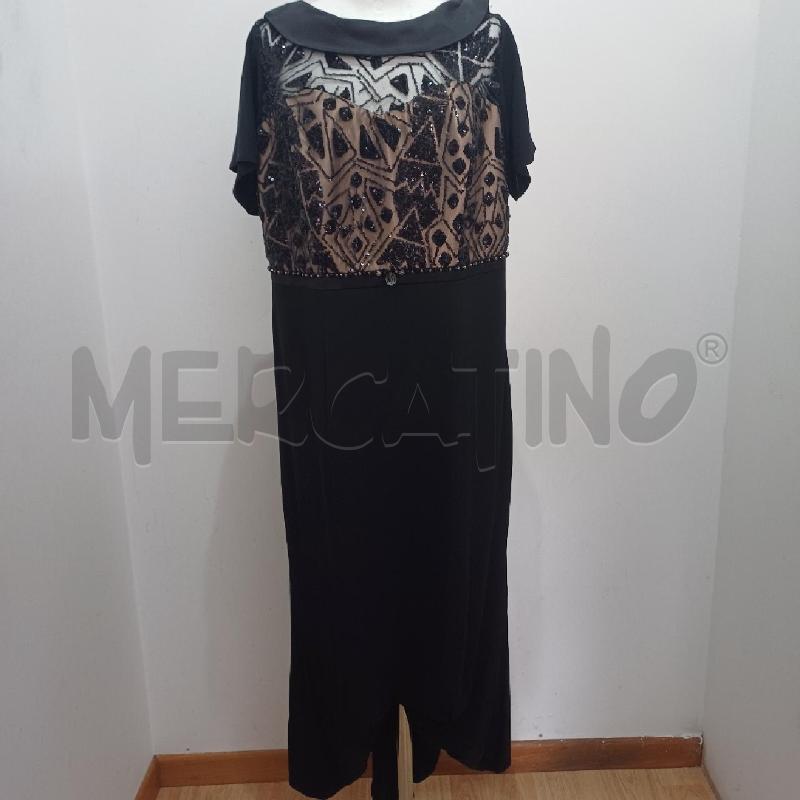 ABITO DONNA ELEGANTE NERO E CHAMPAGNE PAILLETTES SHARON | Mercatino dell'Usato Alcamo 1