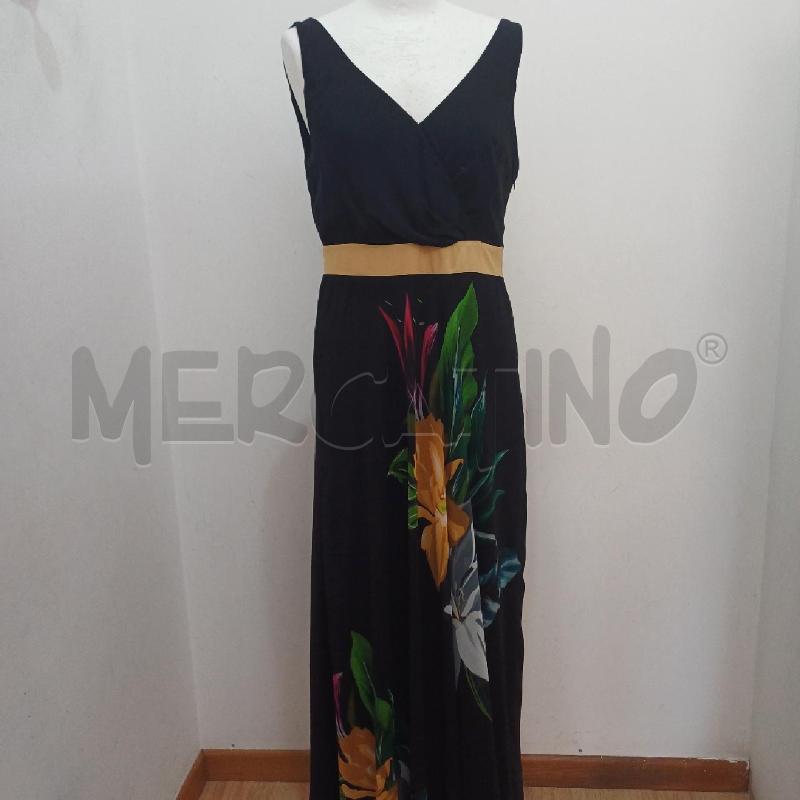 ABITO DONNA ELEGANTE NERO FIORI SOTTO | Mercatino dell'Usato Alcamo 1