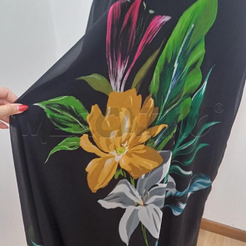 ABITO DONNA ELEGANTE NERO FIORI SOTTO | Mercatino dell'Usato Alcamo 3