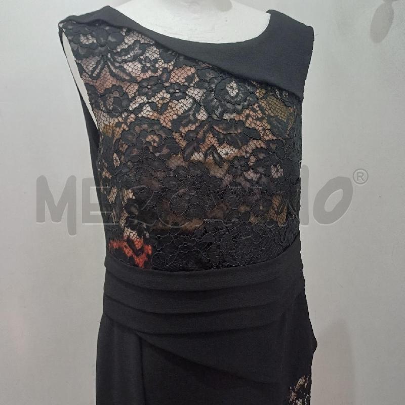 ABITO DONNA ELEGANTE NERO PIZZO FONDO ROSA TUBINO | Mercatino dell'Usato Alcamo 2