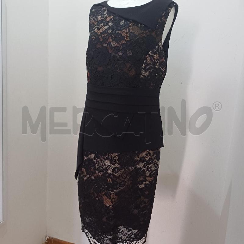 ABITO DONNA ELEGANTE NERO PIZZO FONDO ROSA TUBINO | Mercatino dell'Usato Alcamo 4