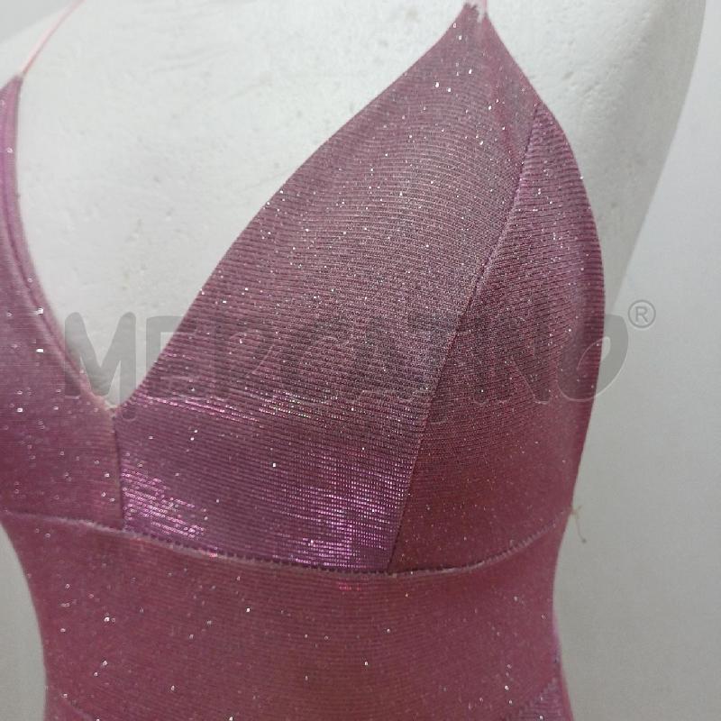 ABITO DONNA ELEGANTE ROSA LUREX LONGUETTE+GIACCHINO | Mercatino dell'Usato Alcamo 4