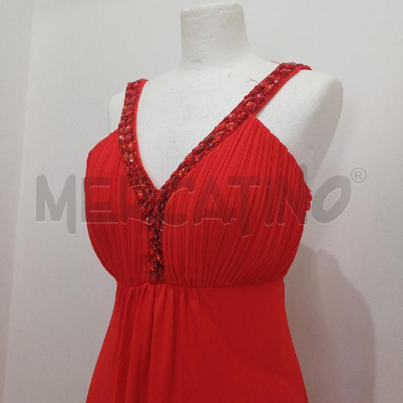 ABITO DONNA ELEGANTE ROSSO PIETRE ROSSE LUNGO | Mercatino dell'Usato Alcamo 2