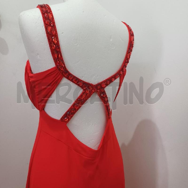 ABITO DONNA ELEGANTE ROSSO PIETRE ROSSE LUNGO | Mercatino dell'Usato Alcamo 4