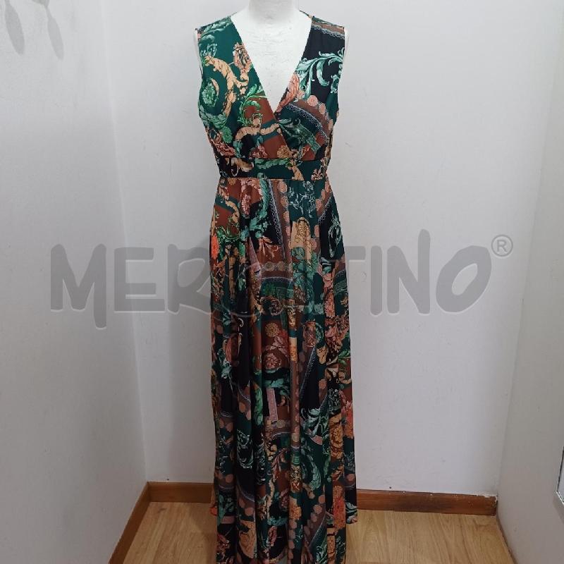 ABITO DONNA ELEGANTE VERDE MARRONE FANTASIA | Mercatino dell'Usato Alcamo 1