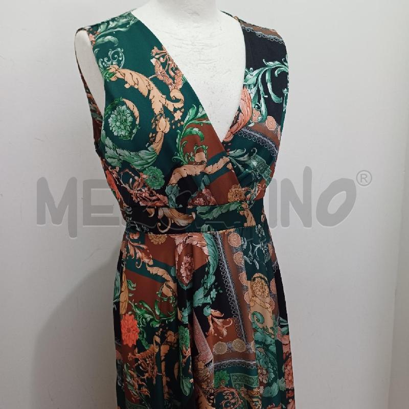 ABITO DONNA ELEGANTE VERDE MARRONE FANTASIA | Mercatino dell'Usato Alcamo 2