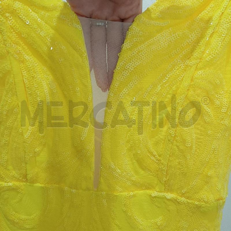 ABITO DONNA GIALLO ELEGANTE SIRENA PAILLETTES | Mercatino dell'Usato Alcamo 4