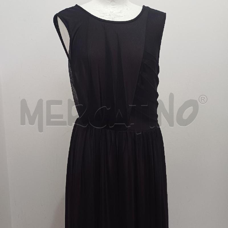 ABITO DONNA LUNGO NERO FONDO ROSA ARTIGLI | Mercatino dell'Usato Alcamo 2
