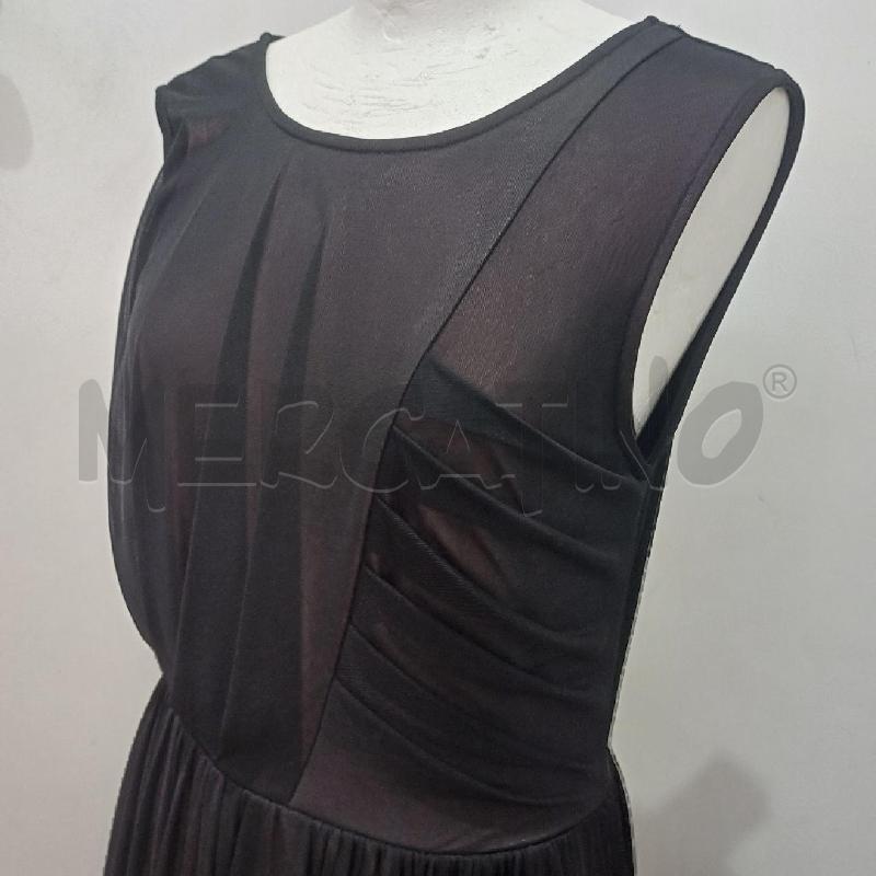 ABITO DONNA LUNGO NERO FONDO ROSA ARTIGLI | Mercatino dell'Usato Alcamo 4