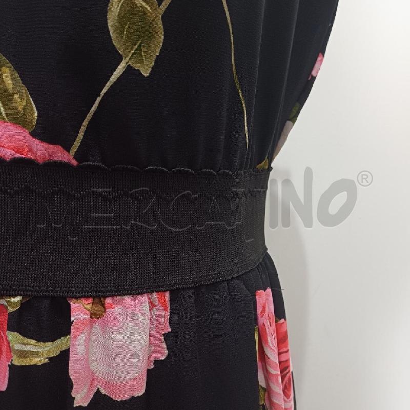 ABITO DONNA NERO ELEGANTE FIORI FUCSIA KAOS | Mercatino dell'Usato Alcamo 4