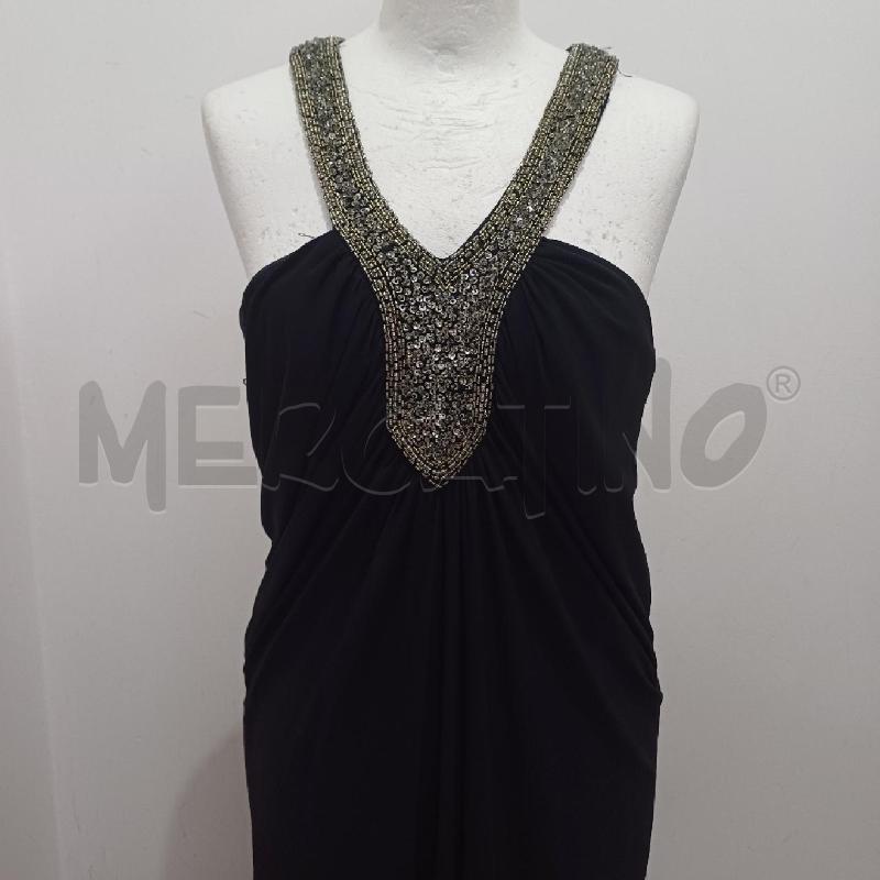 ABITO DONNA NERO ELEGANTE INCROCIO PERLINE E BORCHIETTE | Mercatino dell'Usato Alcamo 2