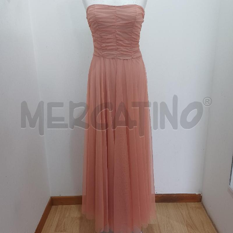 ABITO DONNA ROSA TULLE LONGUETTE ELEGANTE FASCIA | Mercatino dell'Usato Alcamo 1