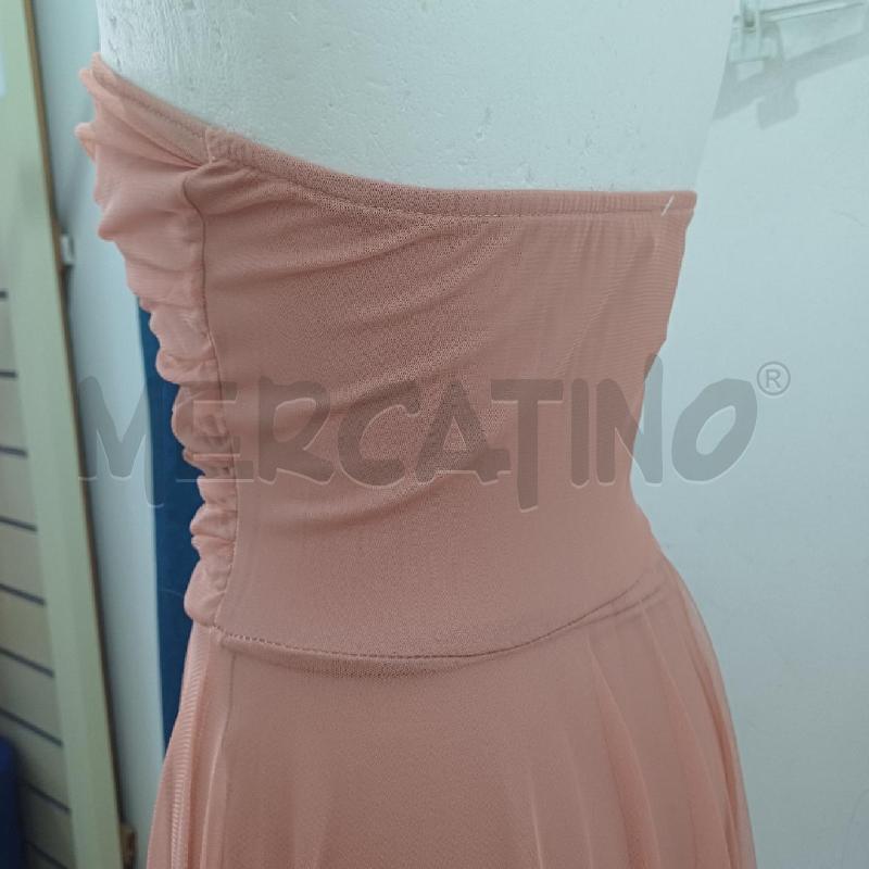 ABITO DONNA ROSA TULLE LONGUETTE ELEGANTE FASCIA | Mercatino dell'Usato Alcamo 3