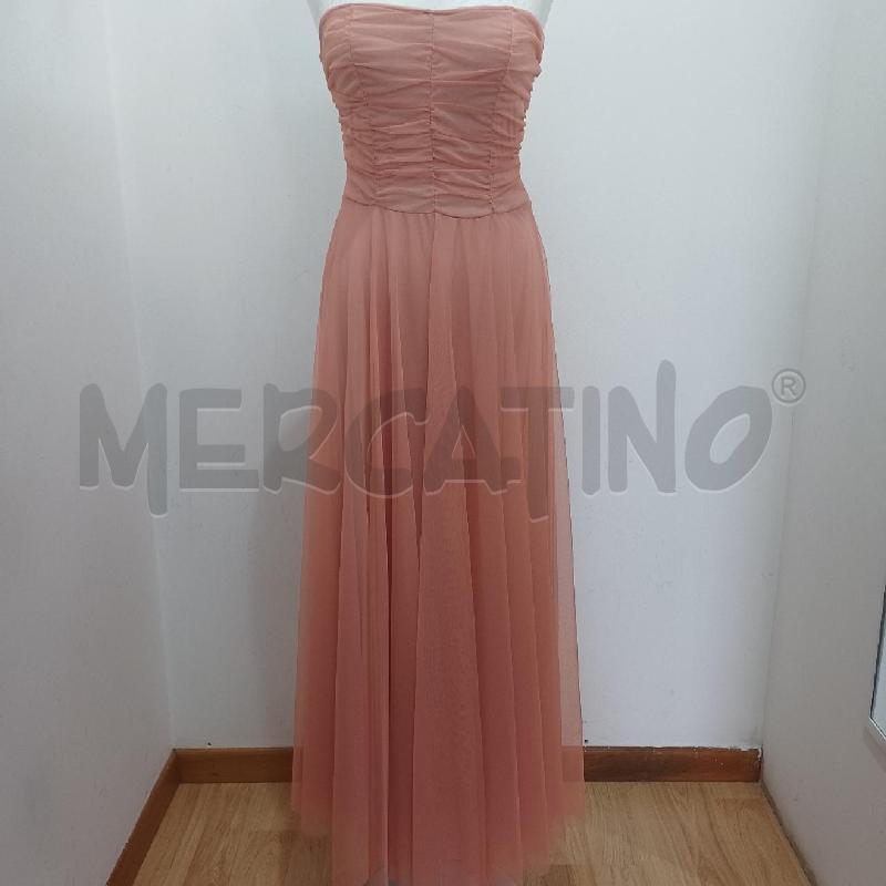 ABITO DONNA ROSA TULLE LONGUETTE ELEGANTE FASCIA | Mercatino dell'Usato Alcamo 4