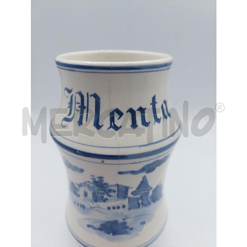 ALBARELLO CERAMICA MENTA BIANCO BLU | Mercatino dell'Usato Alcamo 3