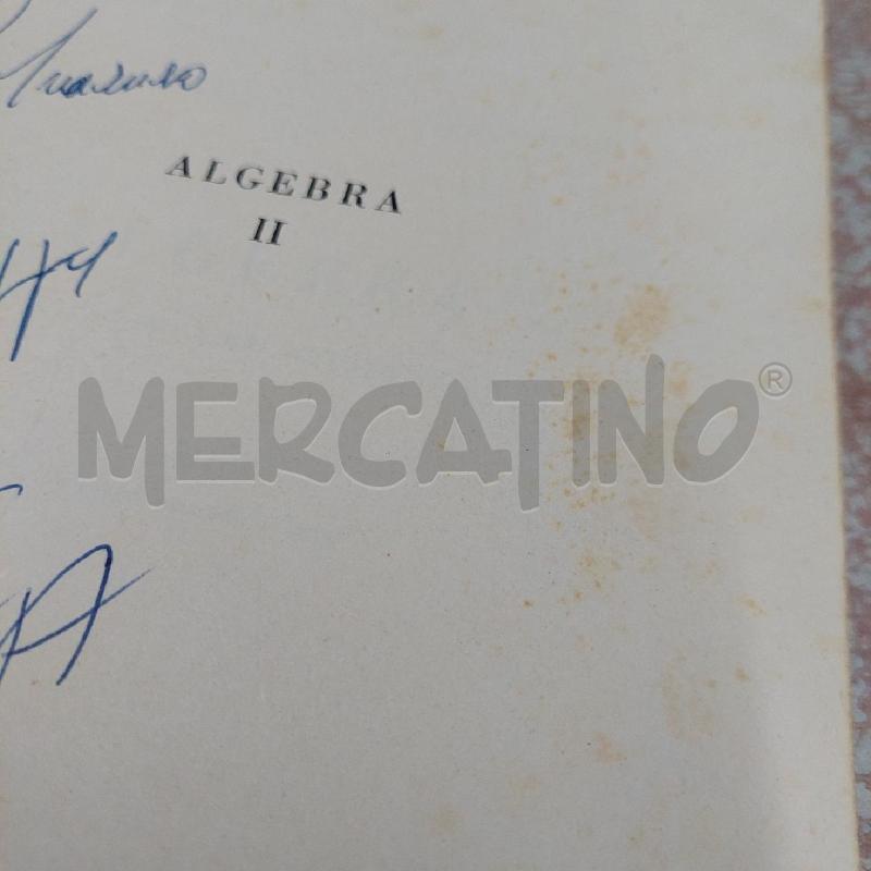ALGEBRA II - ALFREDO PERNA MARIO SANSONI - GARZANTI 1963 | Mercatino dell'Usato Alcamo 2