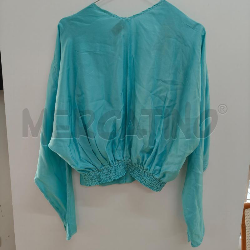 BLUSA DONNA SETA VERDE ACQUA FORTE_FORTE | Mercatino dell'Usato Alcamo 2