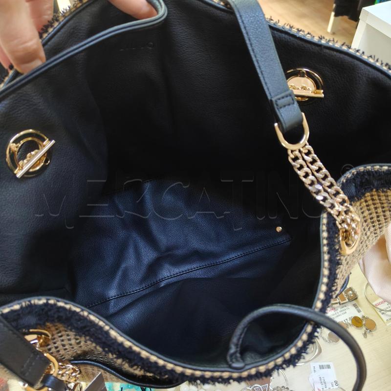 BORSA DONNA BEIGE MANICO NERO LIUJO | Mercatino dell'Usato Alcamo 3