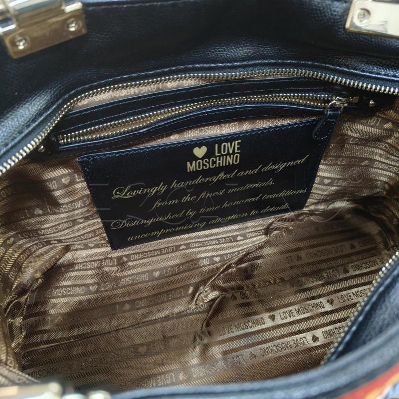 BORSA DONNA CAFÈ LOVE MOSCHINO FANTASIA ROSSA NERA | Mercatino dell'Usato Alcamo 3
