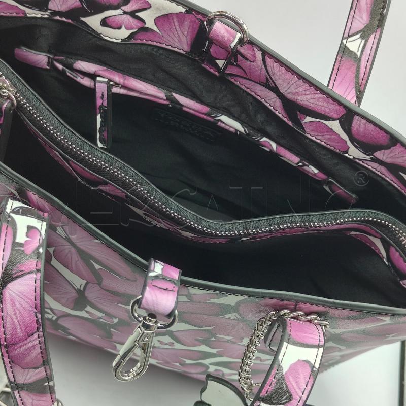 BORSA DONNA CON TRACOLLA TOSCA BLU FANTASIA FARFALLE VIOLA | Mercatino dell'Usato Alcamo 3