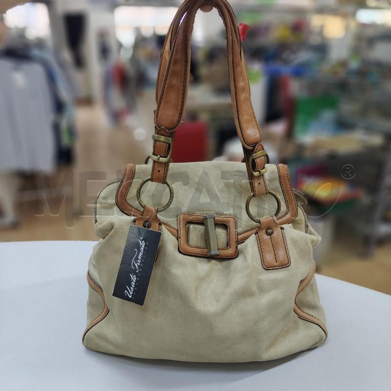 BORSA DONNA ICE BERG PANNA MANICI CUOIO MARRONE | Mercatino dell'Usato Alcamo 1