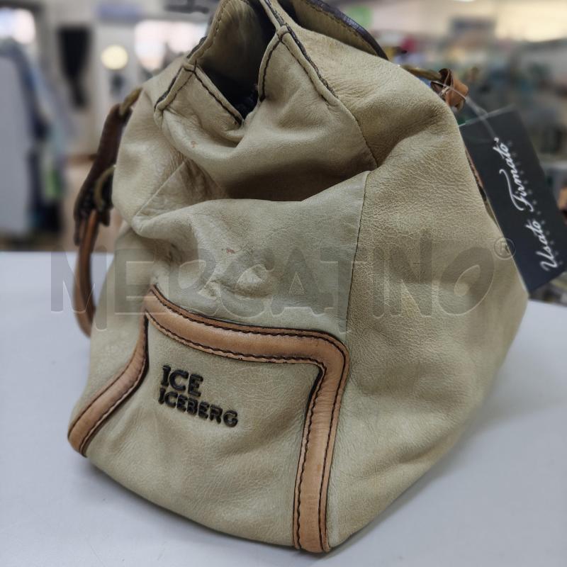 BORSA DONNA ICE BERG PANNA MANICI CUOIO MARRONE | Mercatino dell'Usato Alcamo 2