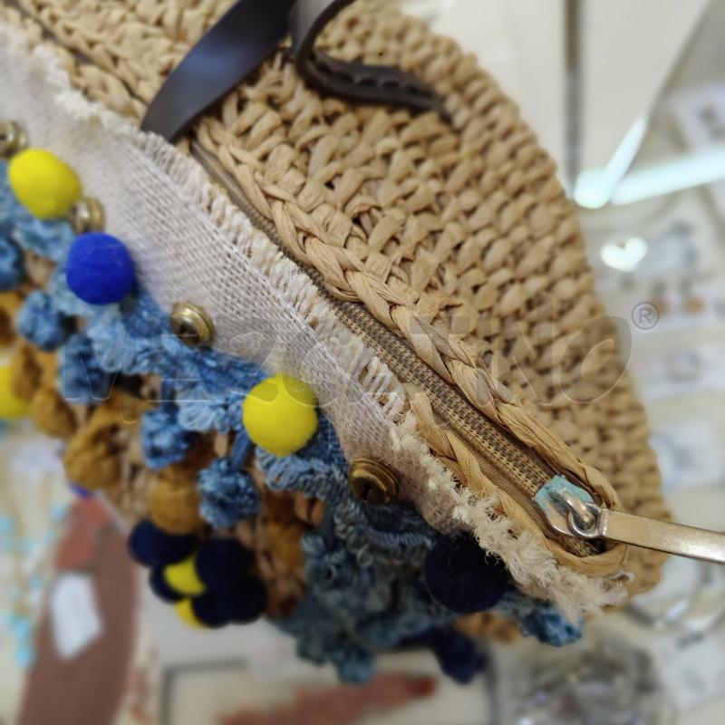 BORSA DONNA IUTA TERRANOVA-CREAZIONE ARTIGIANALE GIALLO BLU | Mercatino dell'Usato Alcamo 3