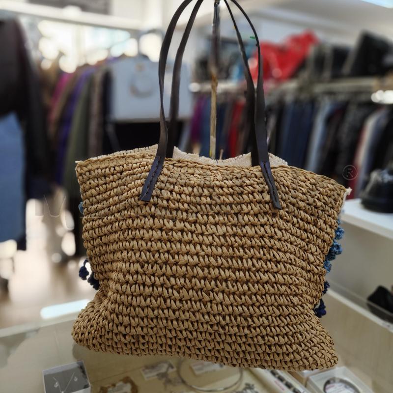 BORSA DONNA IUTA TERRANOVA-CREAZIONE ARTIGIANALE GIALLO BLU | Mercatino dell'Usato Alcamo 5