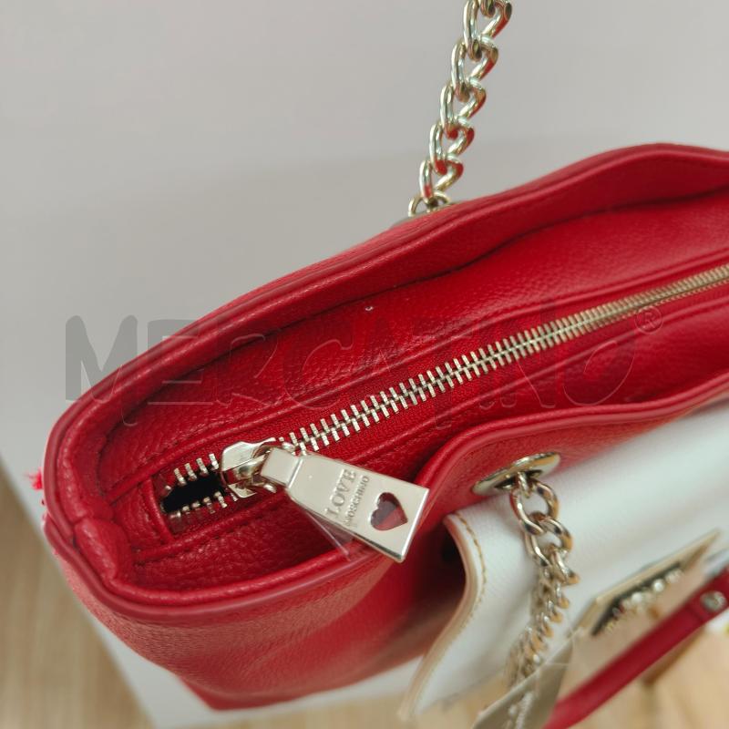 BORSA DONNA LOVE MOSCHINO ROSSA BIANCA | Mercatino dell'Usato Alcamo 4
