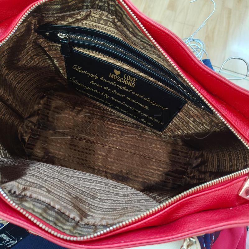 BORSA DONNA LOVE MOSCHINO ROSSA BIANCA | Mercatino dell'Usato Alcamo 5