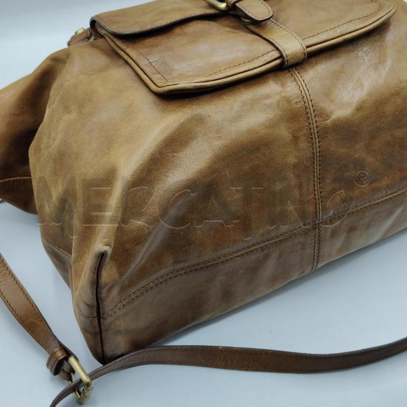 BORSA DONNA NERO GIARDINI MARRONE VERA PELLE | Mercatino dell'Usato Alcamo 4