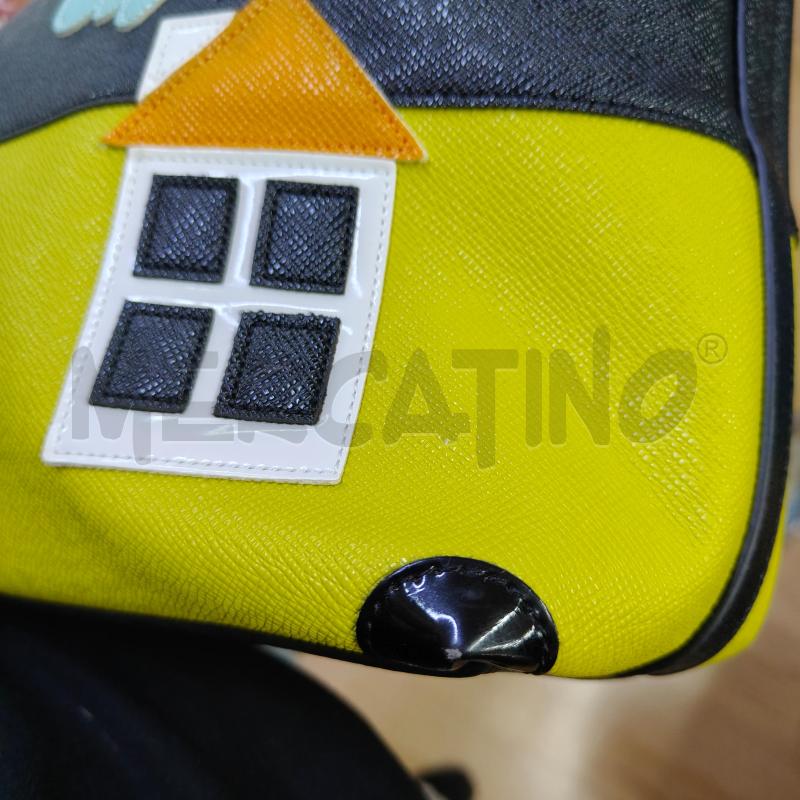 BORSA DONNA SHOPPER BRACCIALINI NERA FUCSIA GIALLA | Mercatino dell'Usato Alcamo 5