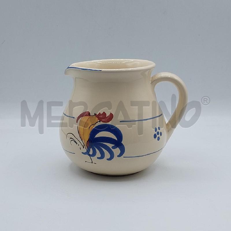 BROCCA CERAMICA COL' MAIOLICA CON GALLO | Mercatino dell'Usato Alcamo 1