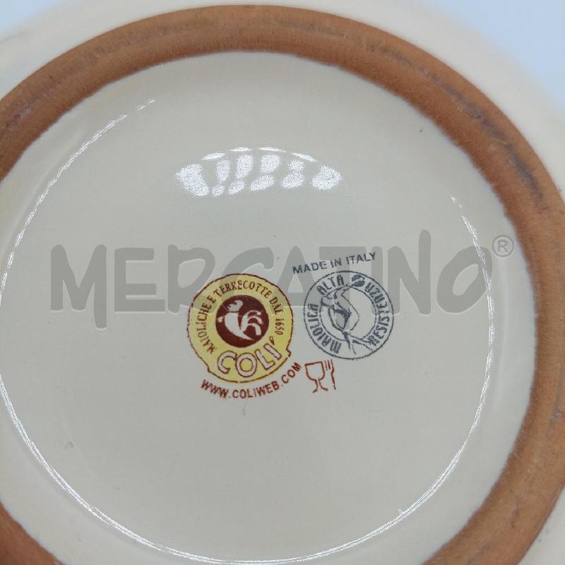 BROCCA CERAMICA COL' MAIOLICA CON GALLO | Mercatino dell'Usato Alcamo 4